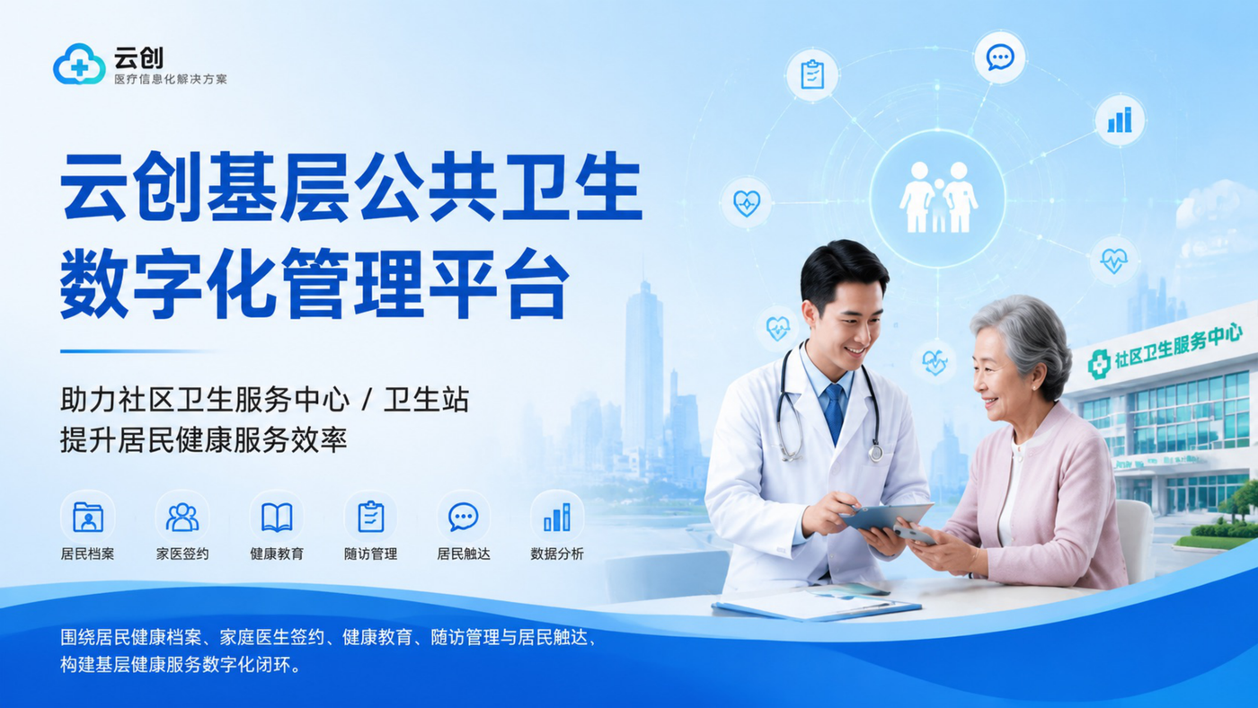 微医通基层公共卫生数字化管理平台